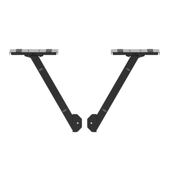 ProX BLACK Audio Monitor DJ Lighting Side Mounting Shelf for B3 DJ Table Workstation by Humpter