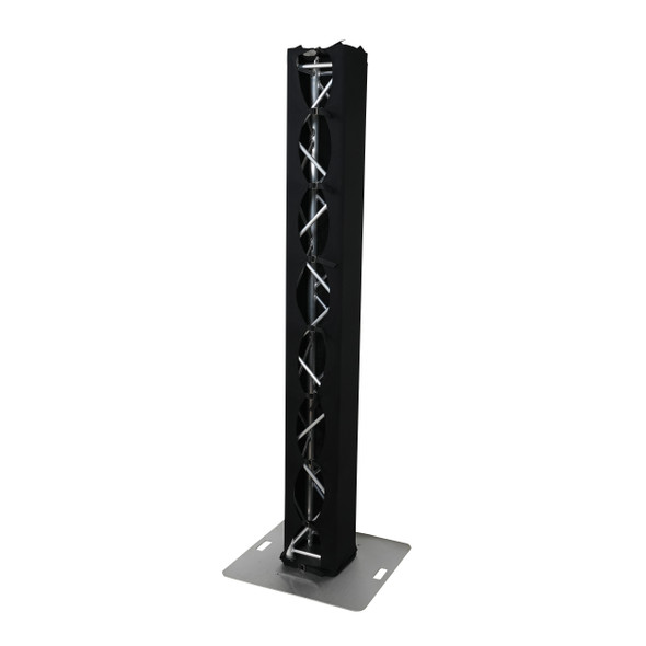 ProX Pair 6.56 FT 2.00M Box Truss 3 Side Black Scrim Cover incl. Bag