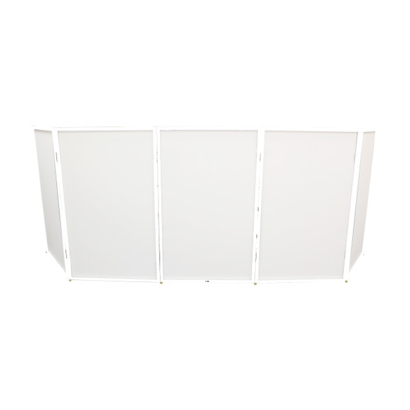 ProX 5 Panel - White Frame DJ Facade W-SS Quick Release 180 ° Hinges
