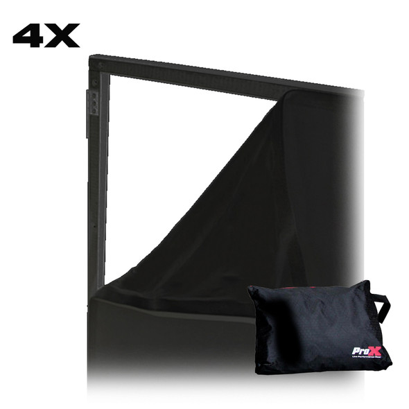 ProX Replacement Four Panel x4 Scrim Kit for ProX Facades Black Fabric