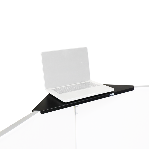 ProX Universal Set of Corner Shelves for DJ Facades Black Finish