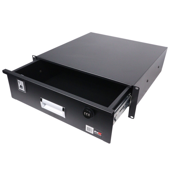 ProX 3U Rack Space 18" Depth Rack Mount Drawer for Audio, DJ, and IT Server rack cases.