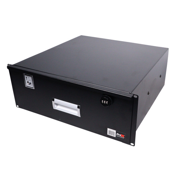 ProX 4U Rack Space 18" Depth Rack Mount Drawer for Audio, DJ, and IT Server rack cases.