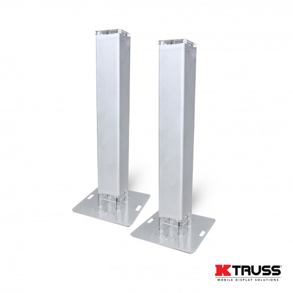 ProX K-Truss 3.28 Lightweight Square Truss Totem Full Package Includes White Scrim, Top Plate and Base Plate
