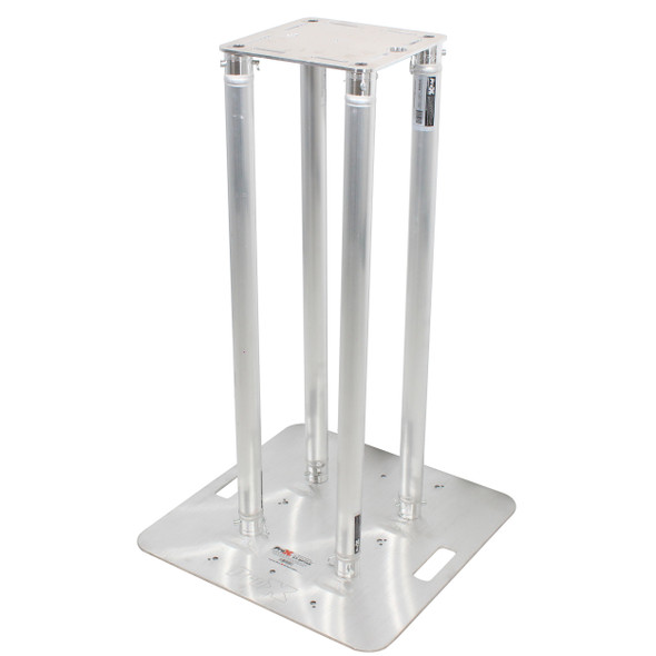 ProX SET OF 2 3.28 Ft. Totem Package Includes a 12in Top Plate, 24in Base Plate and Four 1M F31 Tubes W-White Scrim Cover