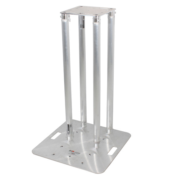 ProX SET OF 2 3.28 Ft. Totem Package Includes a 12in Top Plate, 24in Base Plate and Four 1M F31 Tubes W-White Scrim Cover
