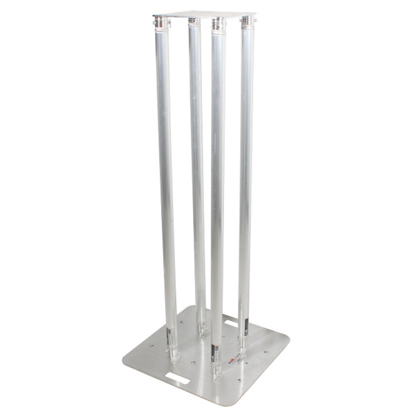 ProX Set of 2 4.92 Ft. Totem Package Includes a 12in Top Plate, 24in Base Plate and Four 1.5m F31 Tubes W-White Scrim Cover