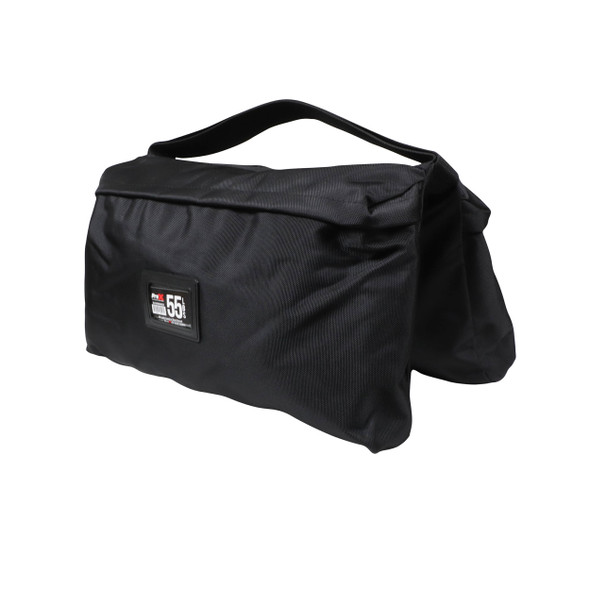ProX 55 lbs Capacity Black Double Zipper Saddlebag Sandbag - Empty Bag