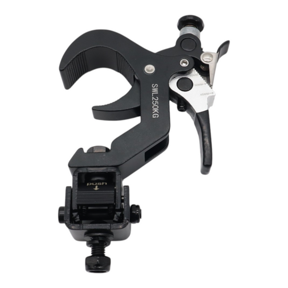 ProX 4 Quick 90 º Folding XPress Trigger Truss Clamp Clamp Moving Head Adapters with Quick Press Trigger Truss 2 in. Black Finish