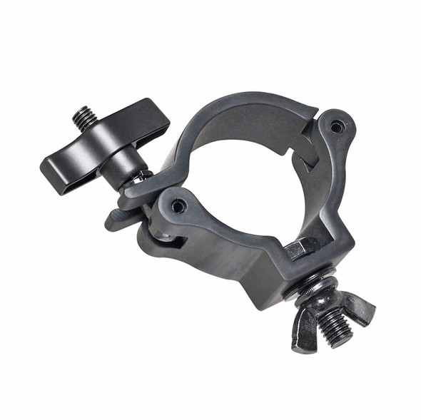 ProX Aluminum Slim M10 O-Clamp with Big Wing Knob for 2" Truss Tube Capacity 165 lbs. Black Finish
