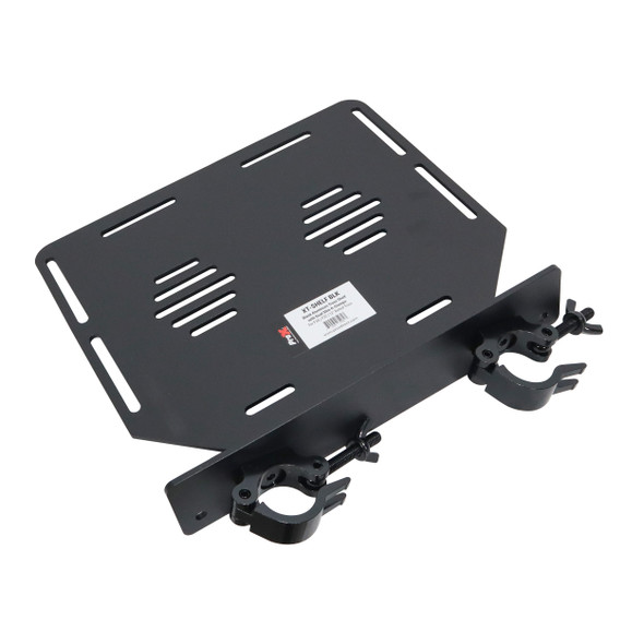 ProX Aluminum Truss Shelf with Dual O-Style Pro Clamps 14"x16" Shelf Space Fit F34 Truss And Bolted 12"Box Truss BLK