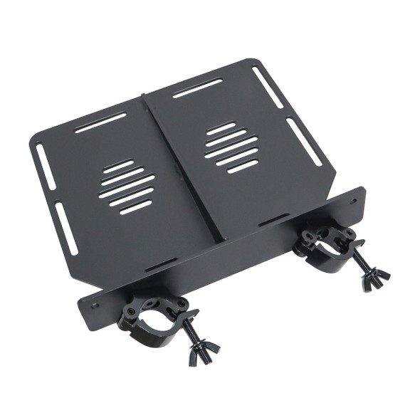 ProX Aluminum Truss Shelf with Dual O-Style Pro Clamps 14"x16" Shelf Space Fit F34 Truss And Bolted 12"Box Truss BLK