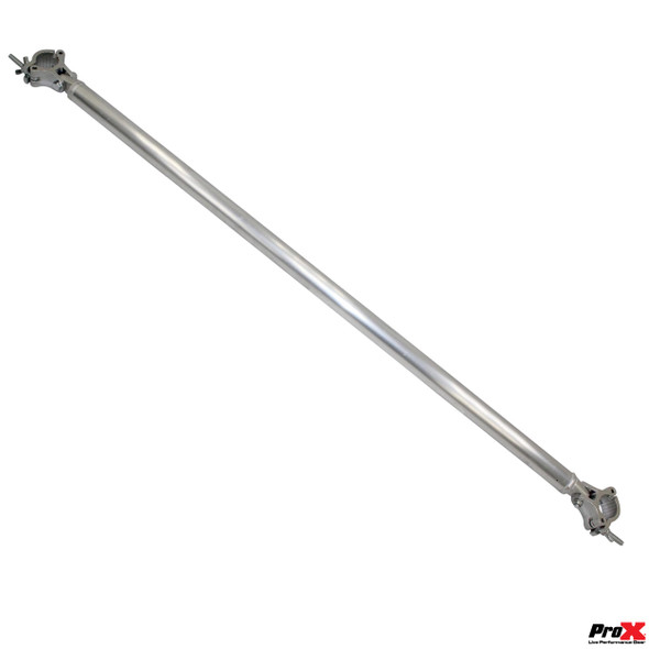 ProX 59 Inch (149.86cm) Single Truss Tube W-Clamp and Hinge on Each End | 2 Inch | 2mm Wall
