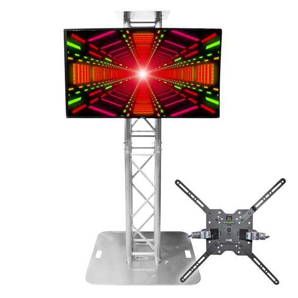 ProX Universal 32" to 80" TV Bracket Clamp with Vesa Mounting Bracket for F34 F32 12" Bolt Truss or Speaker Stands