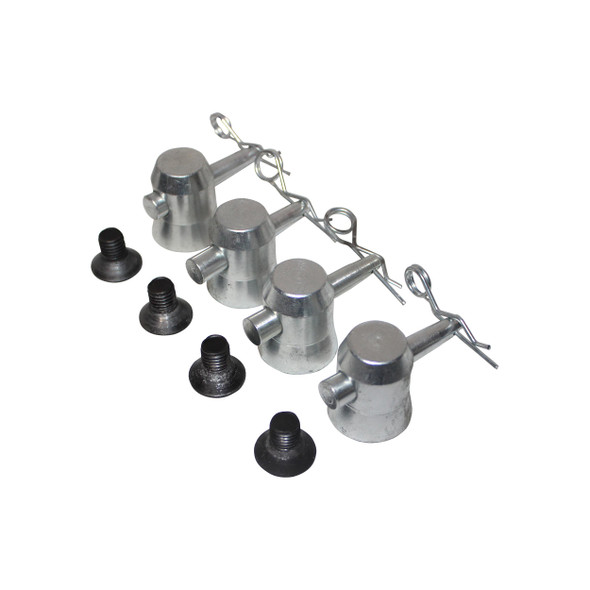 ProX Truss Base Plate Half Conical Connector Pack of 4 with Pin and safety clip