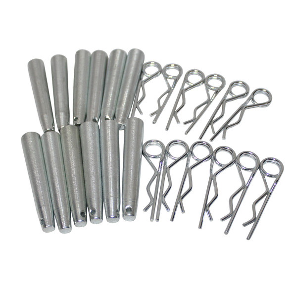 ProX Pack of 12 Safety Pins and R-Clip Connector Sets for connical truss F31 F32 F33 F34