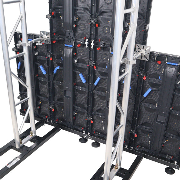 ProX 10-13" LED Panel Wall Mounting Plate to Extension 2" Pole Truss Clamp for Ground Stacking and Hanging.