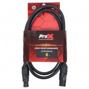ProX XC-TR1FM12-06 6ft 12AWG PowerCON compatible male to female locking power cable with 20A capacity and twist-lock connectors.