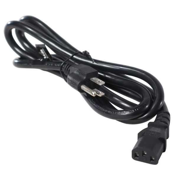 ProX XC-IEC14-06 6ft NEMA 5-15P to IEC C13 14AWG replacement power cord with durable PVC jacket and oxygen-free copper conductors.
