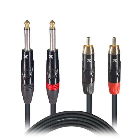 ProX XC-DPR05 Dual RCA Male Audio Cable 5ft Stereo Audio Cable