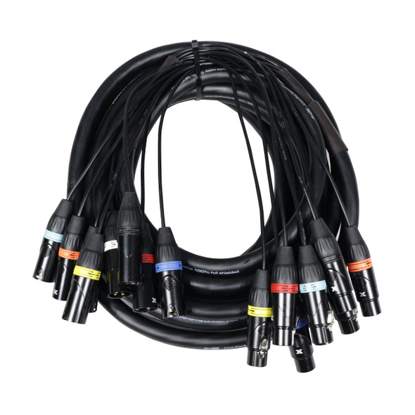 ProX XC-8XLR25 25ft 8 Channel XLR Audio Snake Cable
