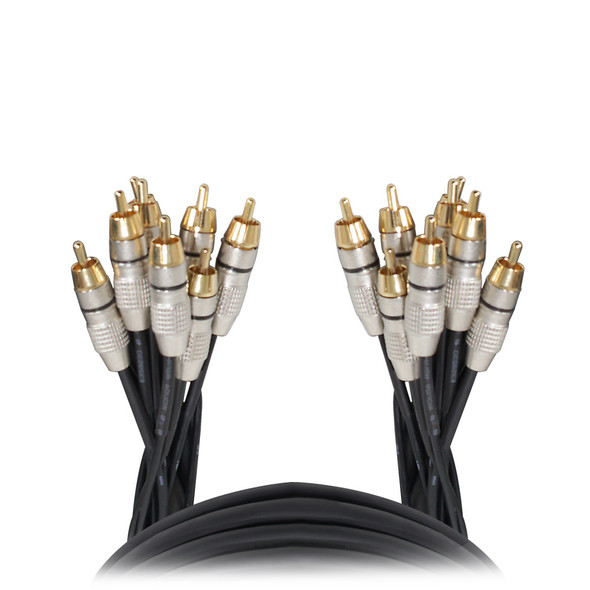ProX XC-8RCA10 8 Channel RCA Audio Snake Cable 10ft