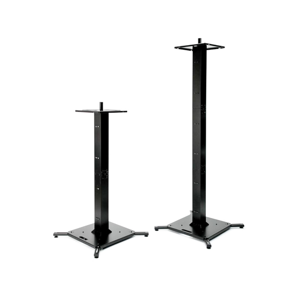 ProX Pair of Black Moving Head or Lighting Speaker Totem DJ Stand with Carrying Bags by Humpter