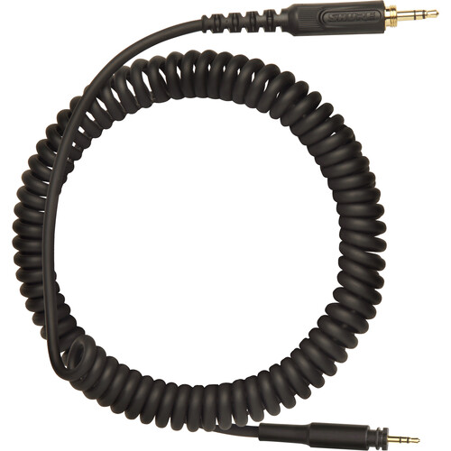Shure SRH-CABLE-COILED Coiled 3.5mm Bayonet Headphone Audio Cable