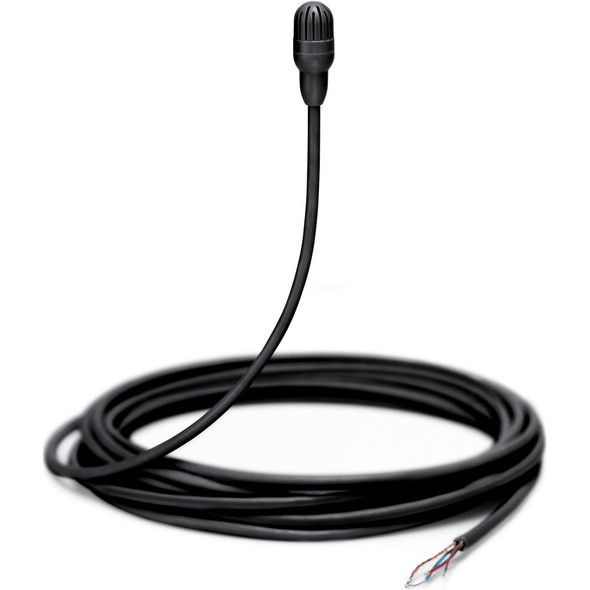 Shure TwinPlex TL47 Omnidirectional Lavalier Microphone with Pigtail Leads and Accessories Black