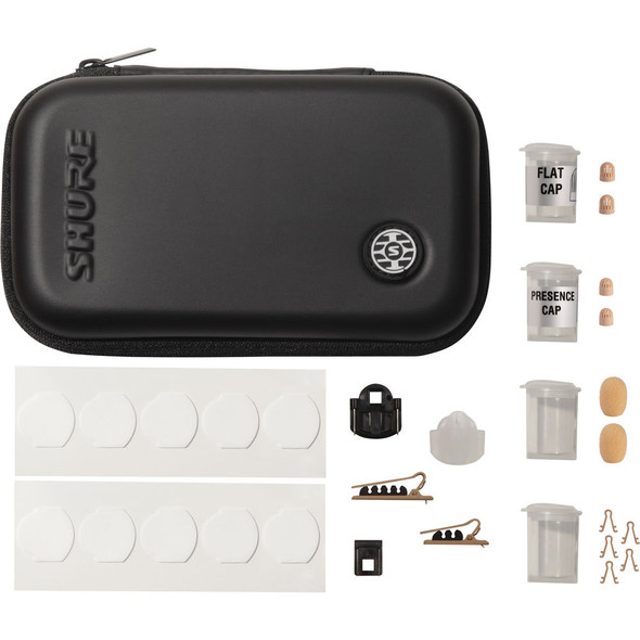 Shure TwinPlex TL47 Omnidirectional Lavalier Microphone with LEMO 3-Pin Connector and Accessories Tan