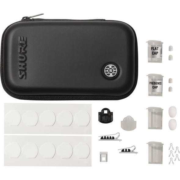 Shure TwinPlex TL47 Omnidirectional Lavalier Microphone with LEMO 3-Pin Connector and Accessories White