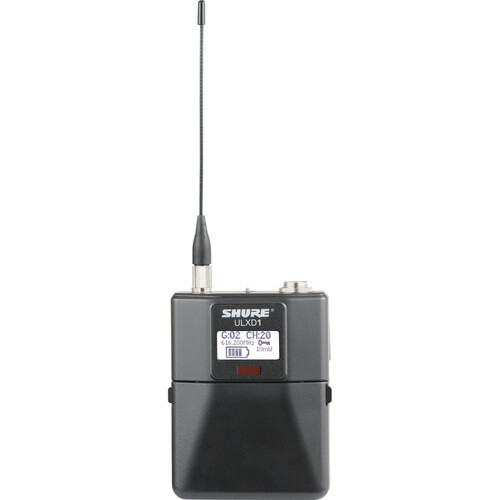 Shure ULXD1-G57 Digital Wireless Bodypack Transmitter with TA4M