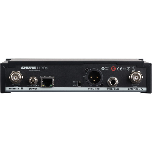 Shure ULXD4-V50 Single-Channel VHF Digital Wireless Receiver