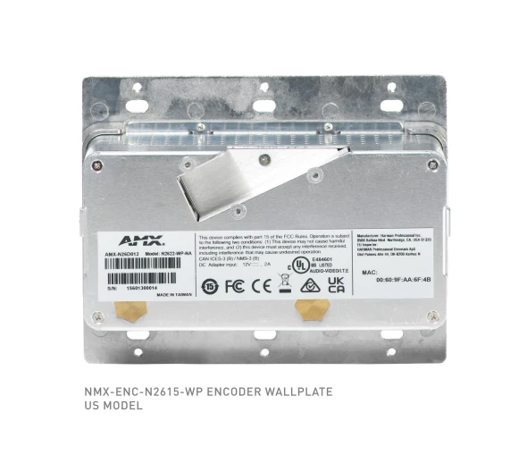 AMX NMX-ENC-N2615-WP 4K60 Encoder Wallplate