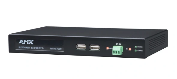 AMX NMX-DEC-N2322 Decoder N2300 Series 4K UHD Video over IP Stand Alone Decoder with KVM, PoE