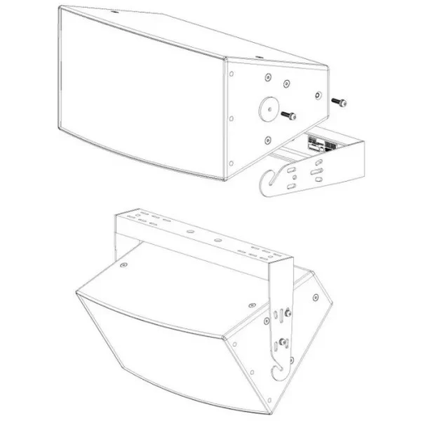 EAW 2071007 ACC ALUMINUM BLACK MKD1200 U-BRACKET