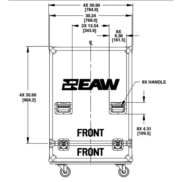 EAW 2047368 ACC ROADCASE RSX208L