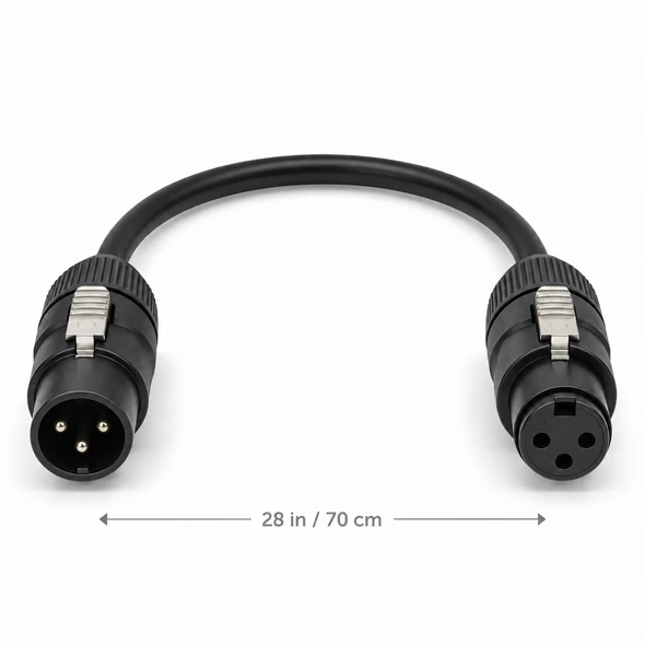 EAW 2071038 XLR Male to Female Audio Cable 28 in / 70 cm