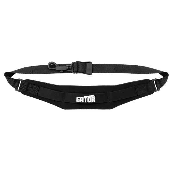 Gator Cases G27NEO-BLK-JR Junior Neoprene Saxophone Strap