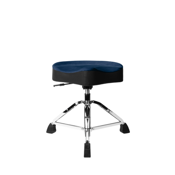 Gator Cases GP-DTH-ASD-BL Air Glide Blue Saddle Drum Throne