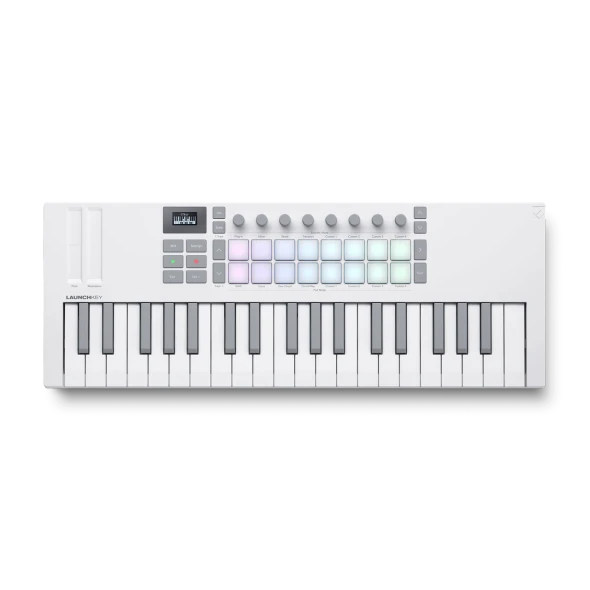 Novation Launchkey Mini 37 White MK4 MIDI Keyboard Controller
