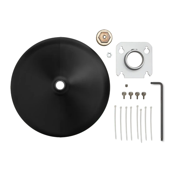 Shure MXA901B-R-PM-3/8-V Ceiling Array Microphone and Mounting Kit Bundle