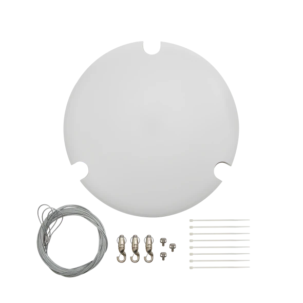 Shure MXA901W-R-GM-V Ceiling Array Microphone and Mounting Kit Bundle