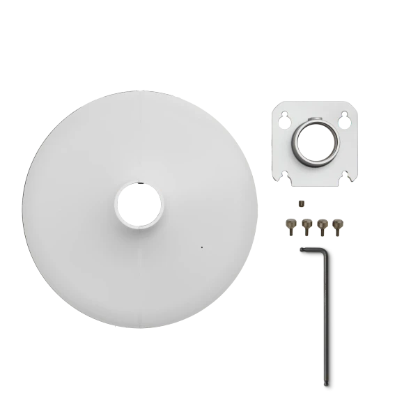 Shure MXA901W-R-PM-1.5-V Ceiling Array Microphone and Mounting Kit Bundle