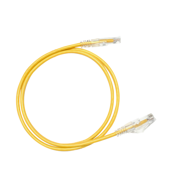 Hosa CAT-601S-10PK-YE 28 AWG Slim Cat6 Ethernet Cable 10-Pack 1 ft Yellow