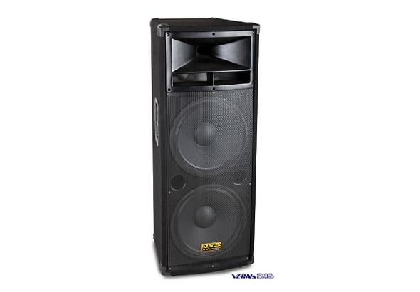 DJ Tech Vegas 215 Dual 15 Three-Way Professional Speaker System"