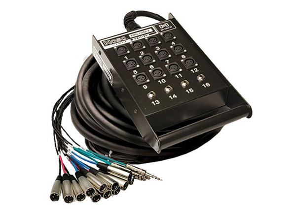 Hosa Pro-Conex Stage Box Snake - 12 x XLR Sends and 4 x 1/4in TRS Returns