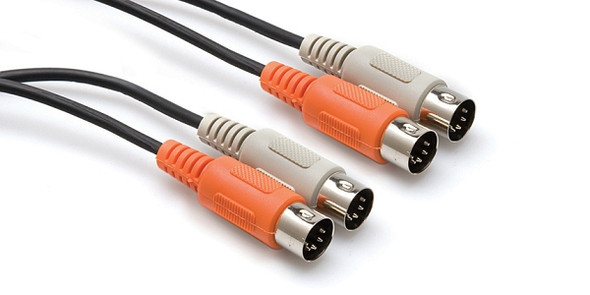Hosa Dual MIDI Cable - Dual 5-pin DIN to Same