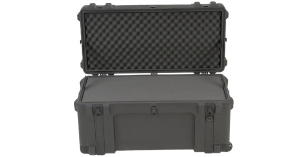 SKB 3R3214-15B-CW Roto-Molded Mil-Standard Utility Case with Cubed Foam Interior and Wheels