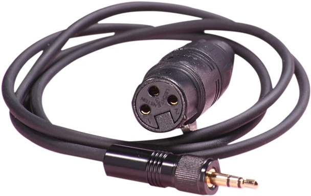 Sennheiser CM1 Microphone Cable for Bodypack Transmitter with Female XLR To 3.5mm Threaded EW Connector